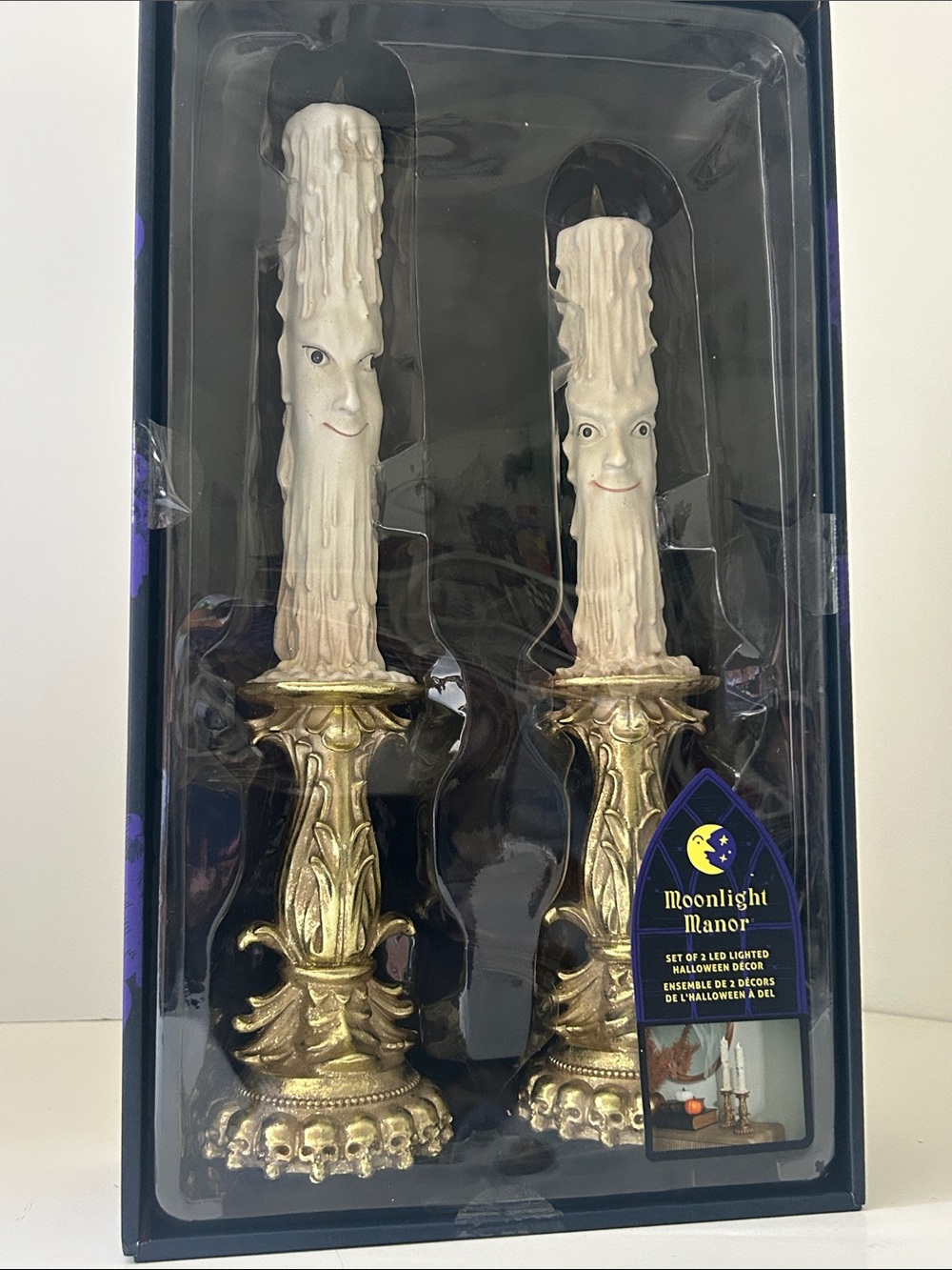 Moonlight Manor LED Lighted Halloween Decor Set of 2